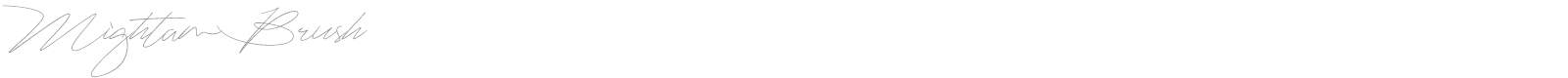 Mightam font preview